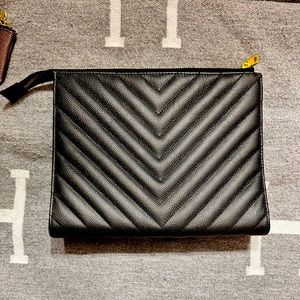 Cloth & Paper Structured Chevron Pouch
